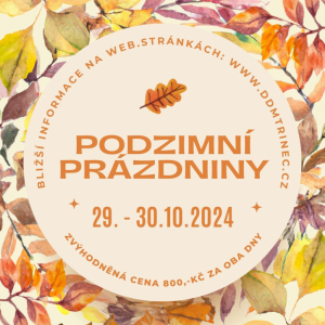 Podzimní prázdniny v DDM - 29.-30.10.2024 (oba dny)